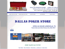 Tablet Screenshot of dallaspokerstore.com